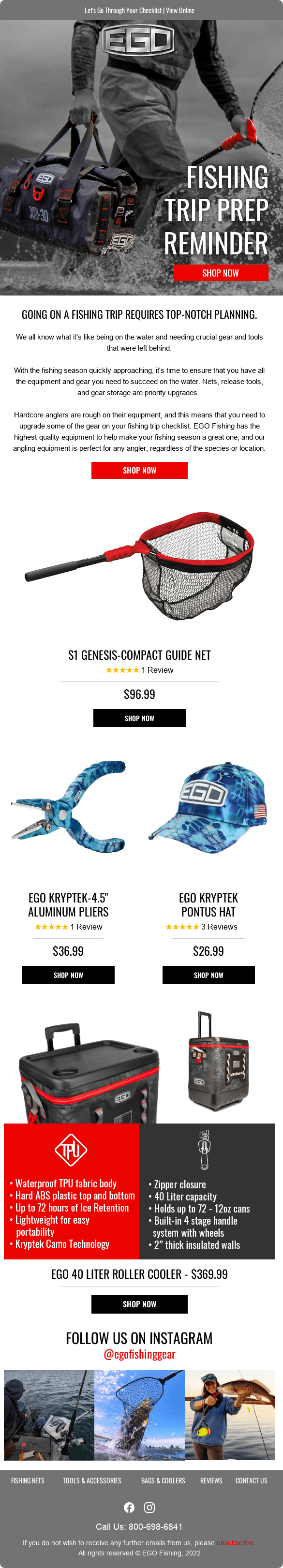 Ego Fishing Email Design 1