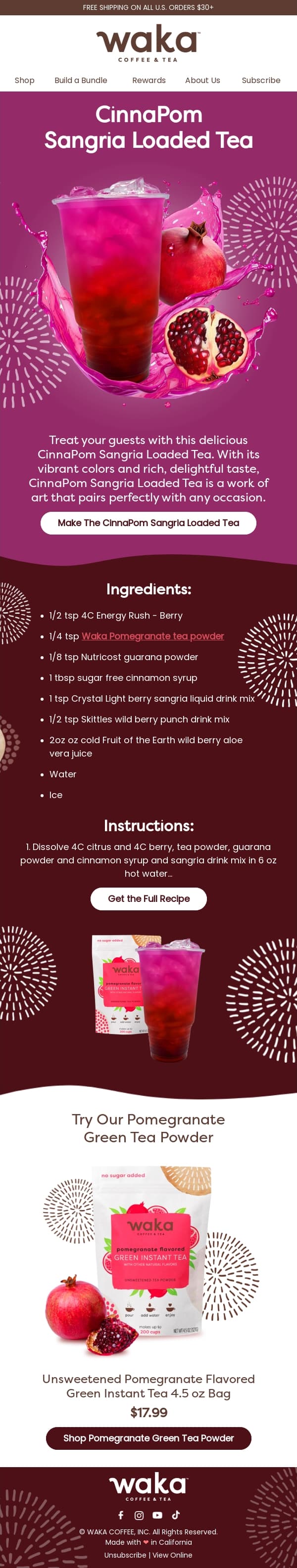 Waka Coffee Email Design 1